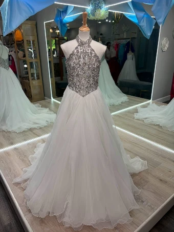 Sherri Hill Style #K56773 #0 Ivory/Silver thumbnail