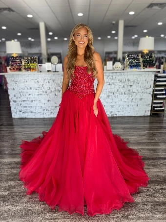 Sherri Hill Style #SC360 #0 Red/Fuchsia thumbnail