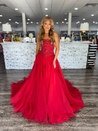 Sherri Hill Style #SC360 #1 Red/Fuchsia thumbnail