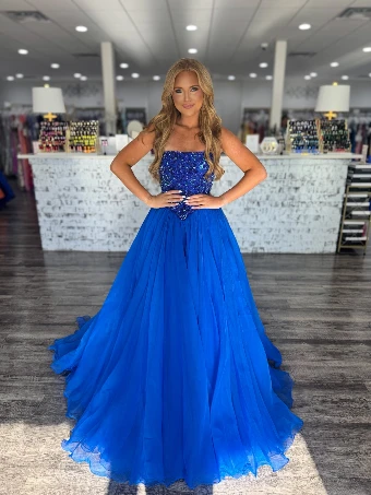 Sherri Hill Style #SC882 #1 Bright Royal/Turquoise thumbnail