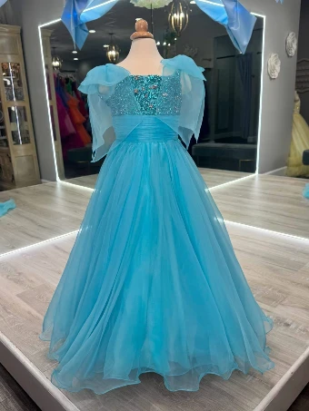 Sherri Hill Style #K56719 #0 Aqua thumbnail