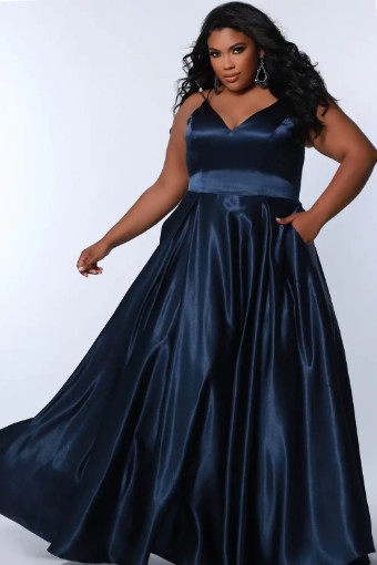 Sydney's Closet Style #SC7363 #0 Black Navy thumbnail