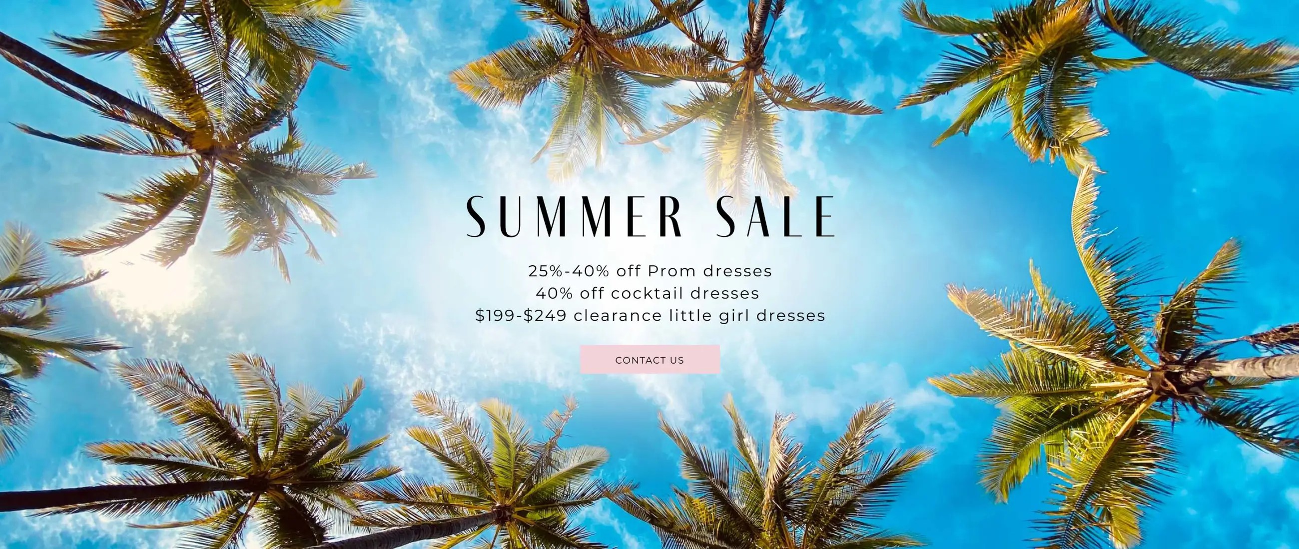 Summer sale desktop banner