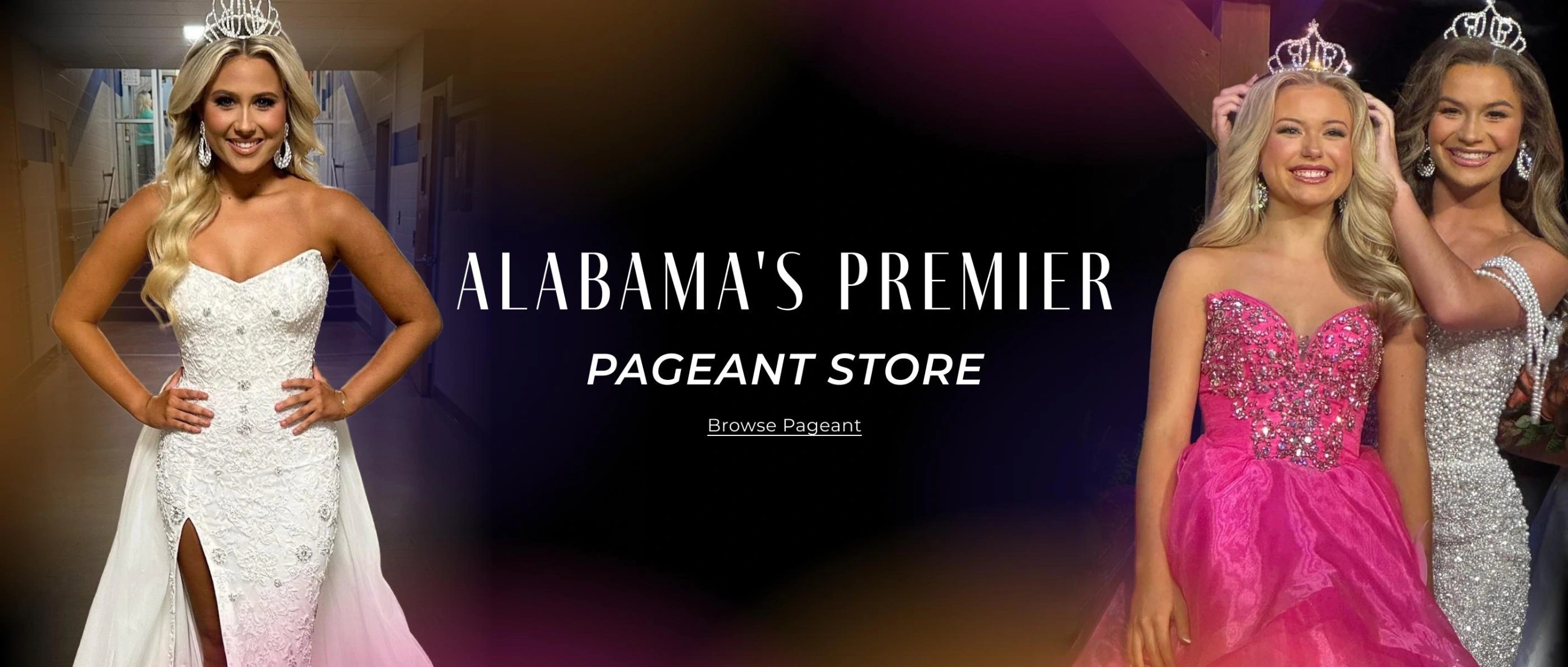 Alabama's Premier Pageant Store desktop banner