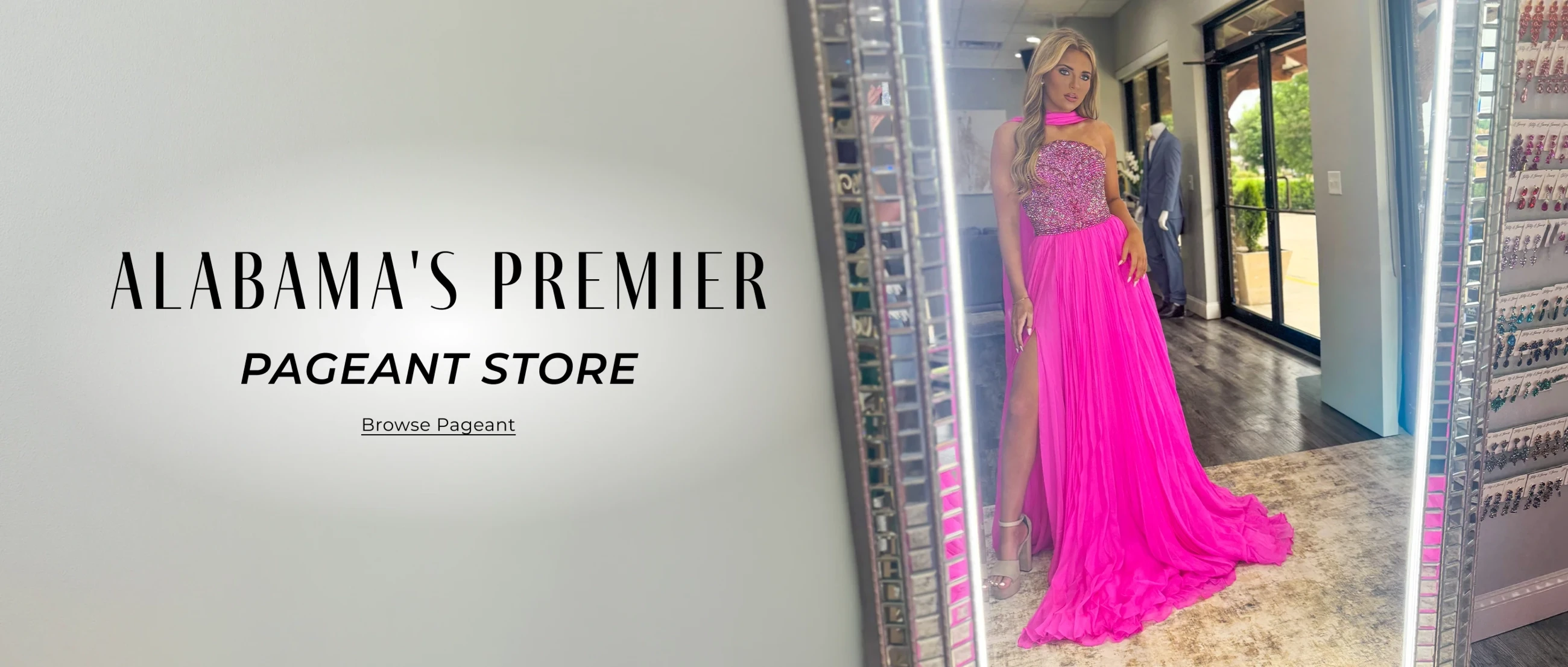 Alabama's Premier Pageant Store desktop banner